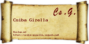 Csiba Gizella névjegykártya